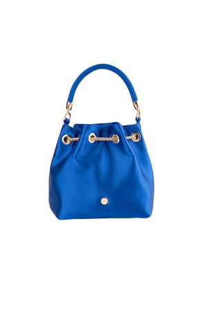 ACCESSORIES Bags Clutches OS / BLUE AMANDA SATIN POUCH