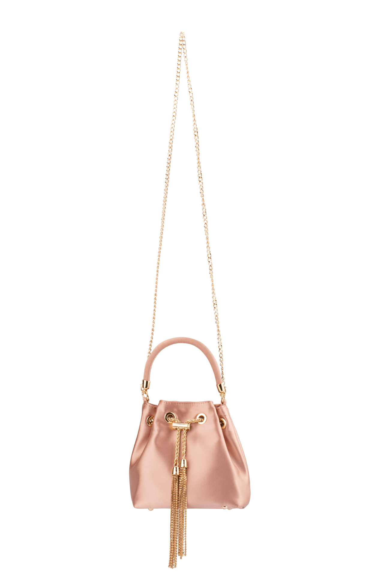Bags OS / PINK AMANDA SATIN POUCH IN BLUSH