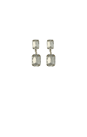 ACCESSORIES Earrings One Size / Neutral ARABELLA DROP EARRING IN CRYSTAL