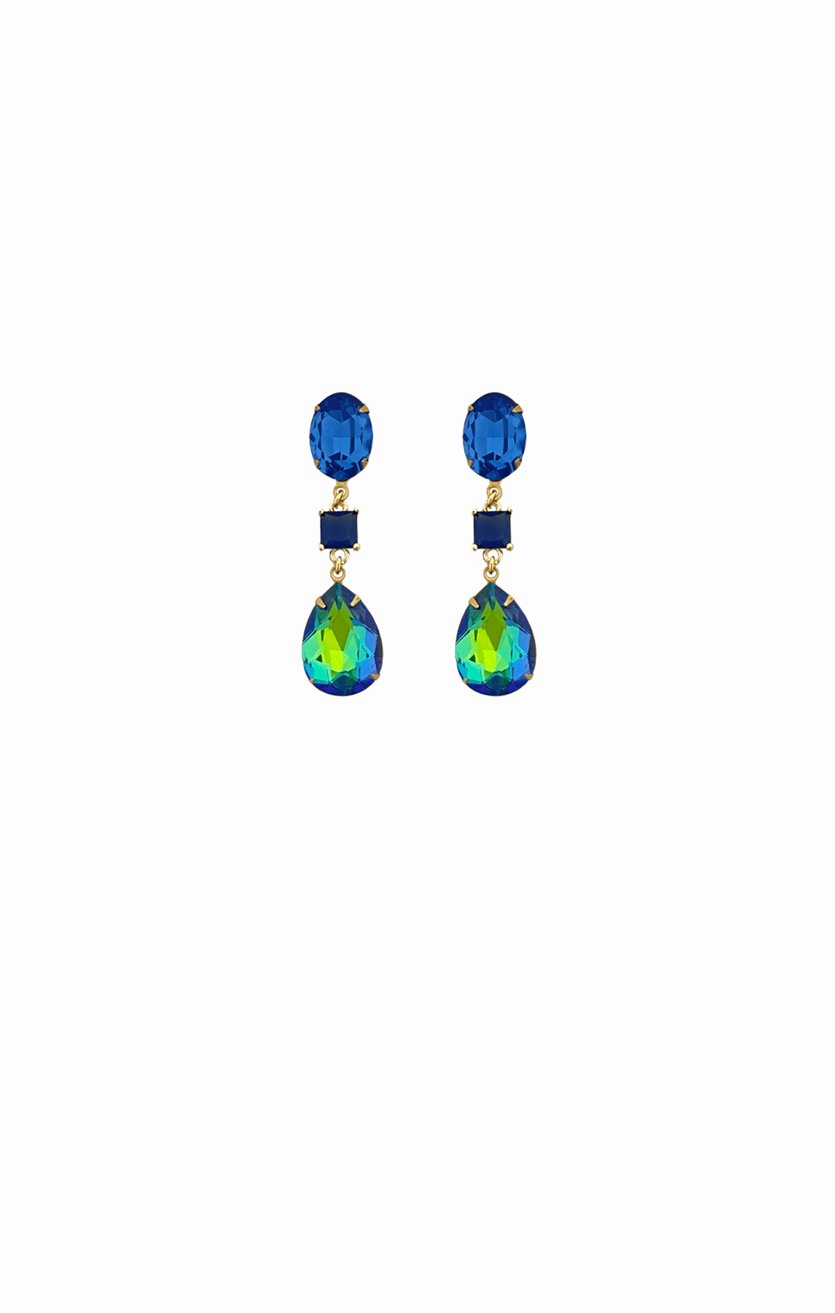 ACCESSORIES Earrings One Size / Blue AYLA DROP EARRING IN BRILLIANT BLUE