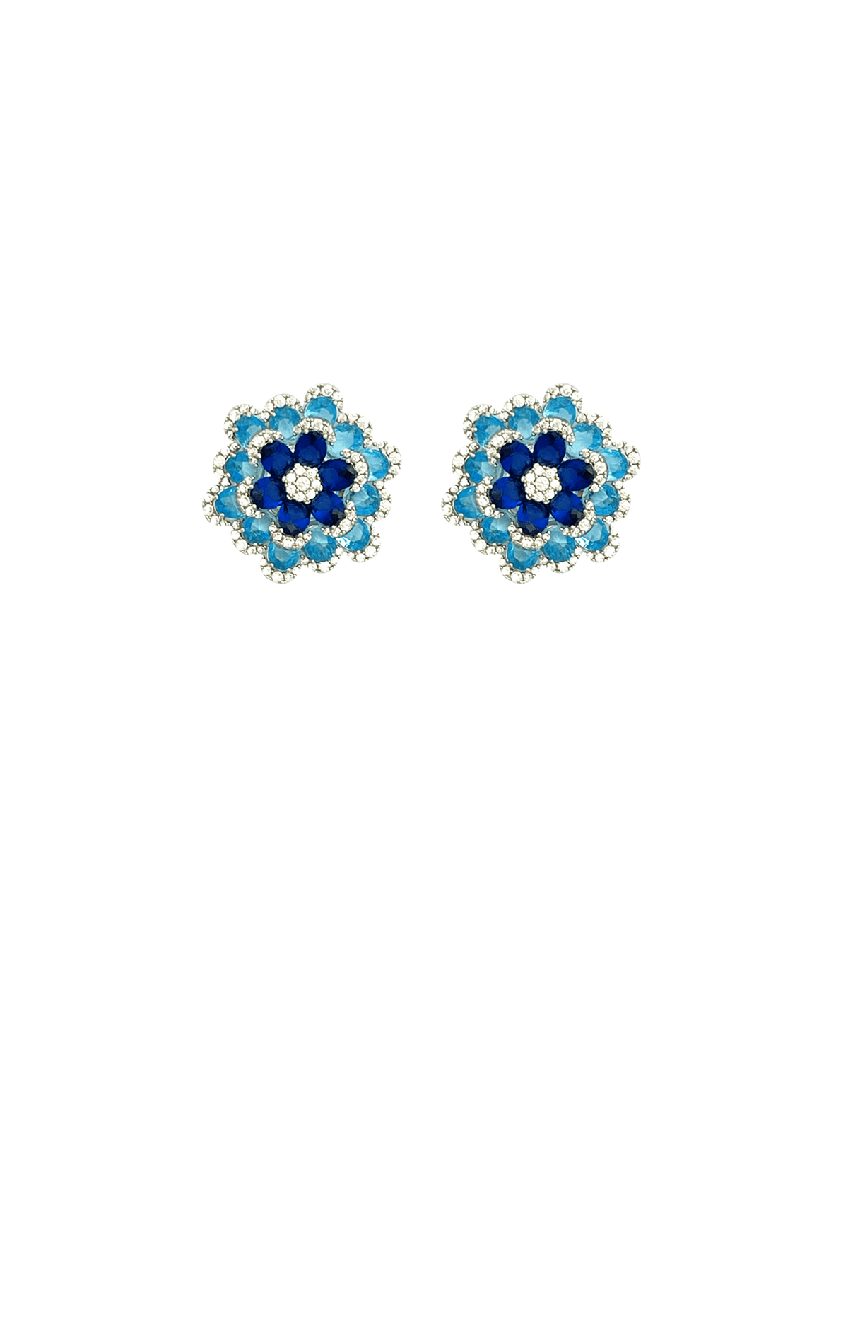 Earrings OS / BLUE BODIUM EARRING IN BLUE MULTI