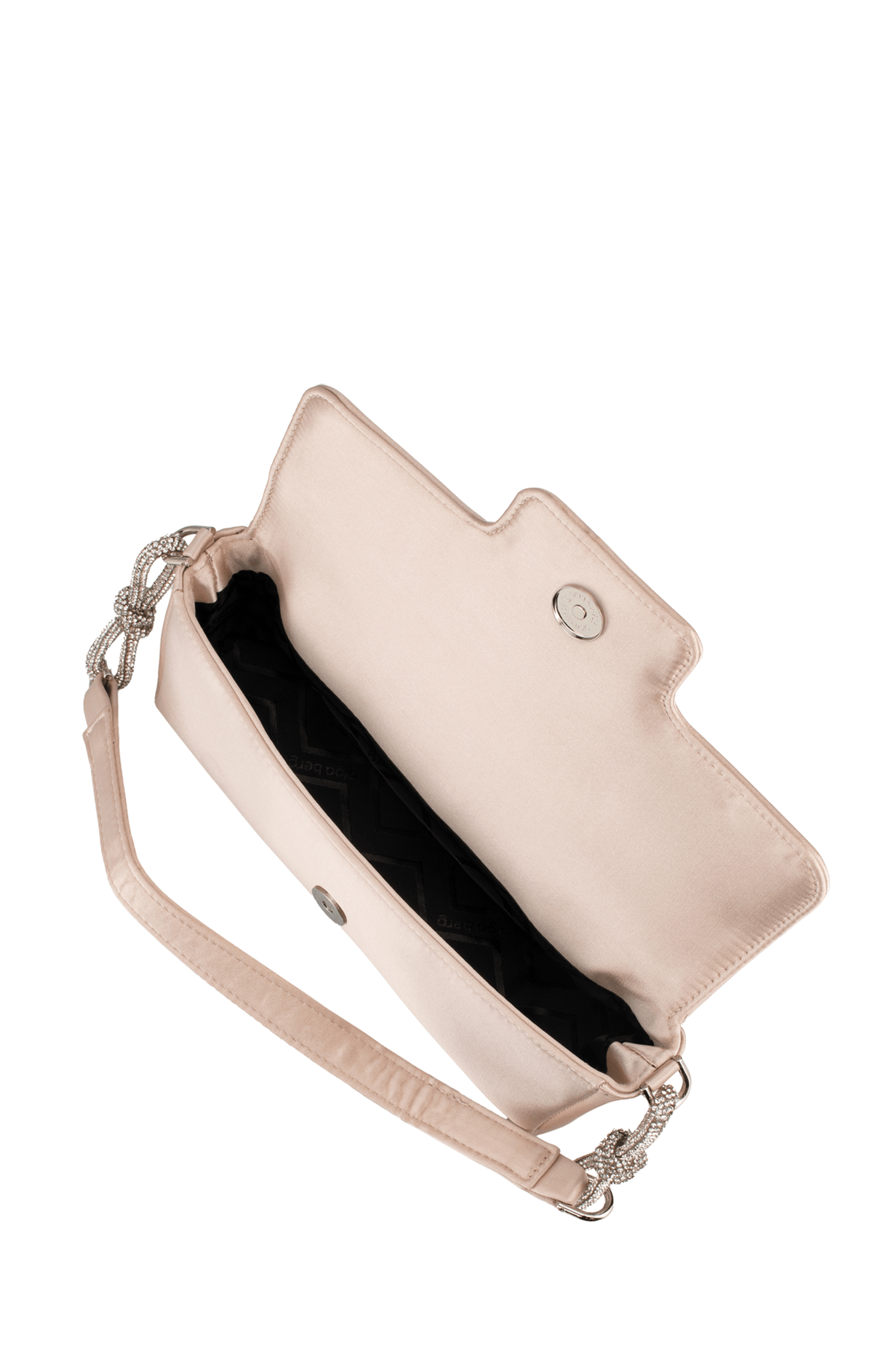 Multi Occasion OS / PINK CALISSA CRYSTAL BOW BAG IN BLUSH