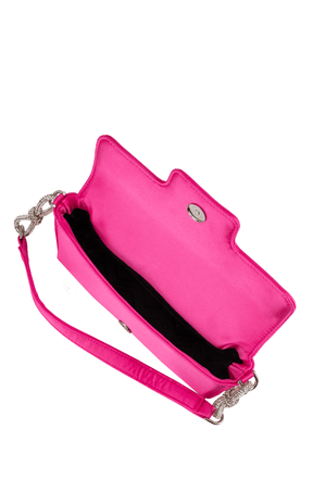Multi Occasion OS / PINK CALISSA CRYSTAL BOW BAG IN PINK
