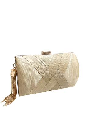 ACCESSORIES Bags Clutches One Size / Neutral DEANNA EVENING BAG IN GOLD