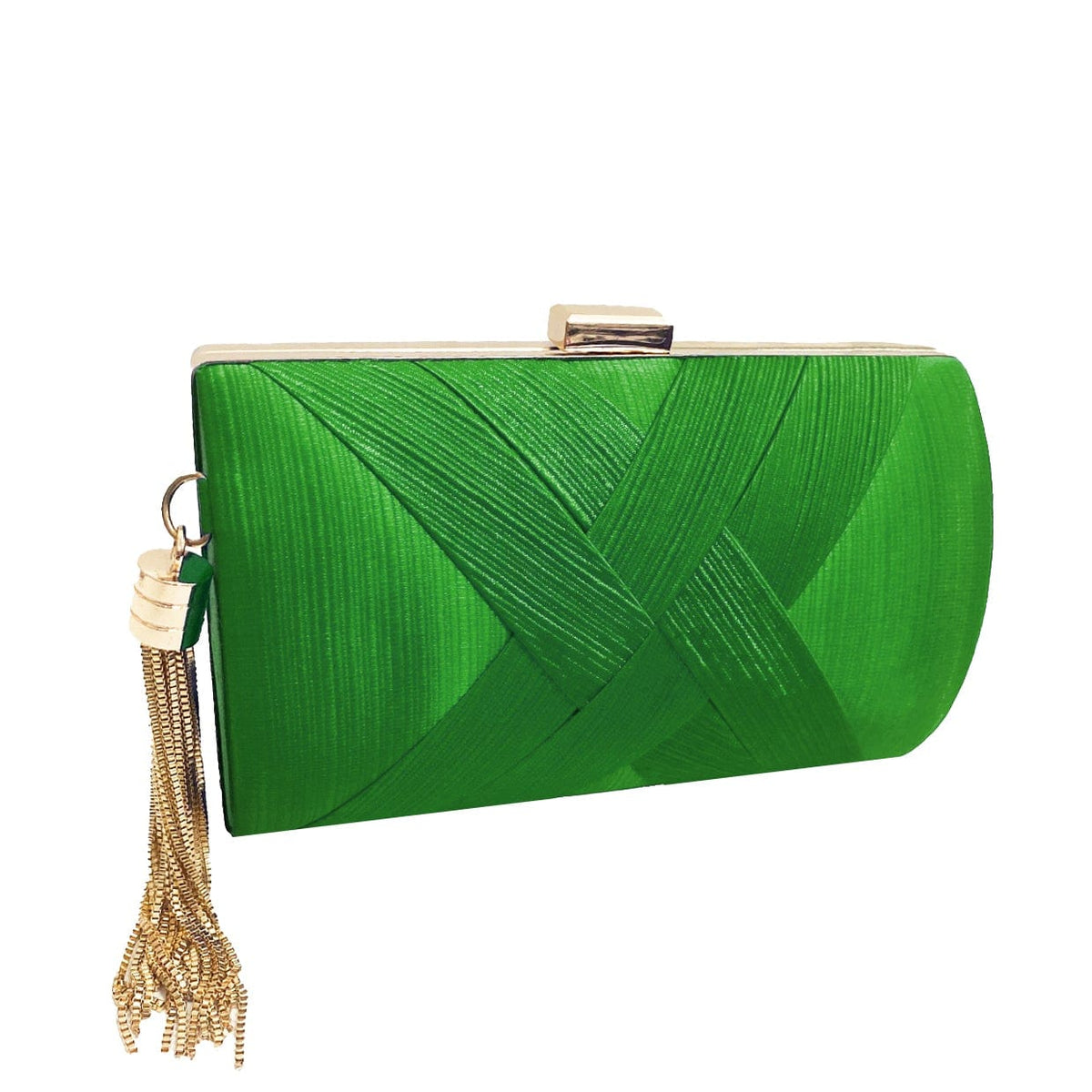 Deanna Evening Clutch Bag in Green - SACHA DRAKE Deanna Evening Clutch Bag in Green - SACHA DRAKE