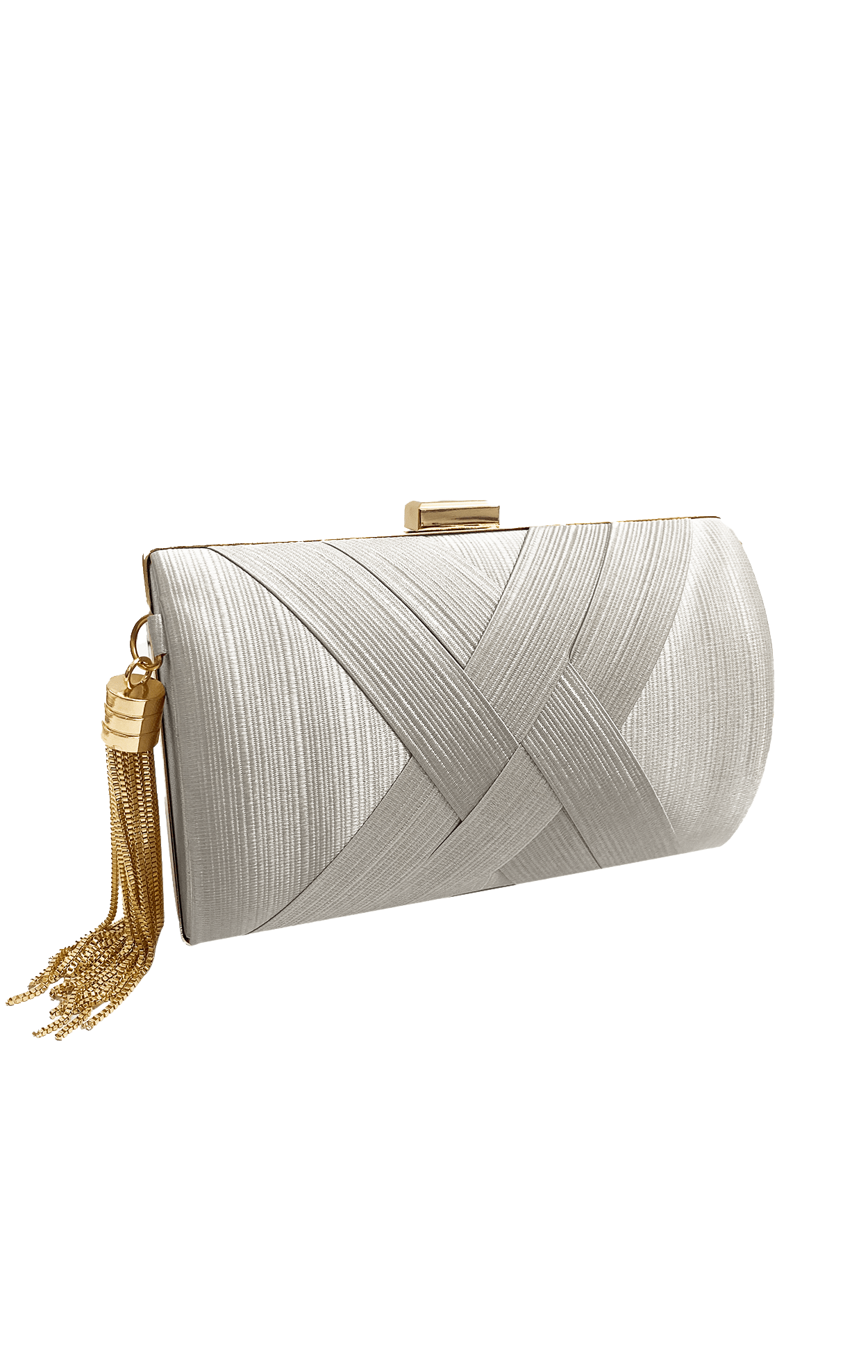 Deanna Evening Clutch Bag in Silver