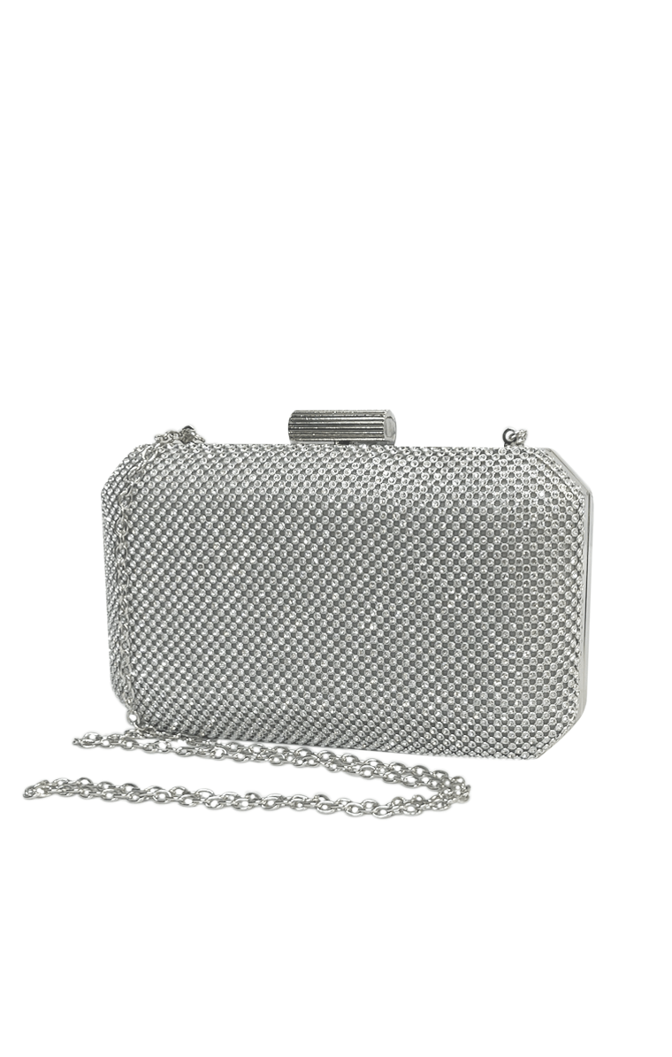 Silver clutch with chain hotsell