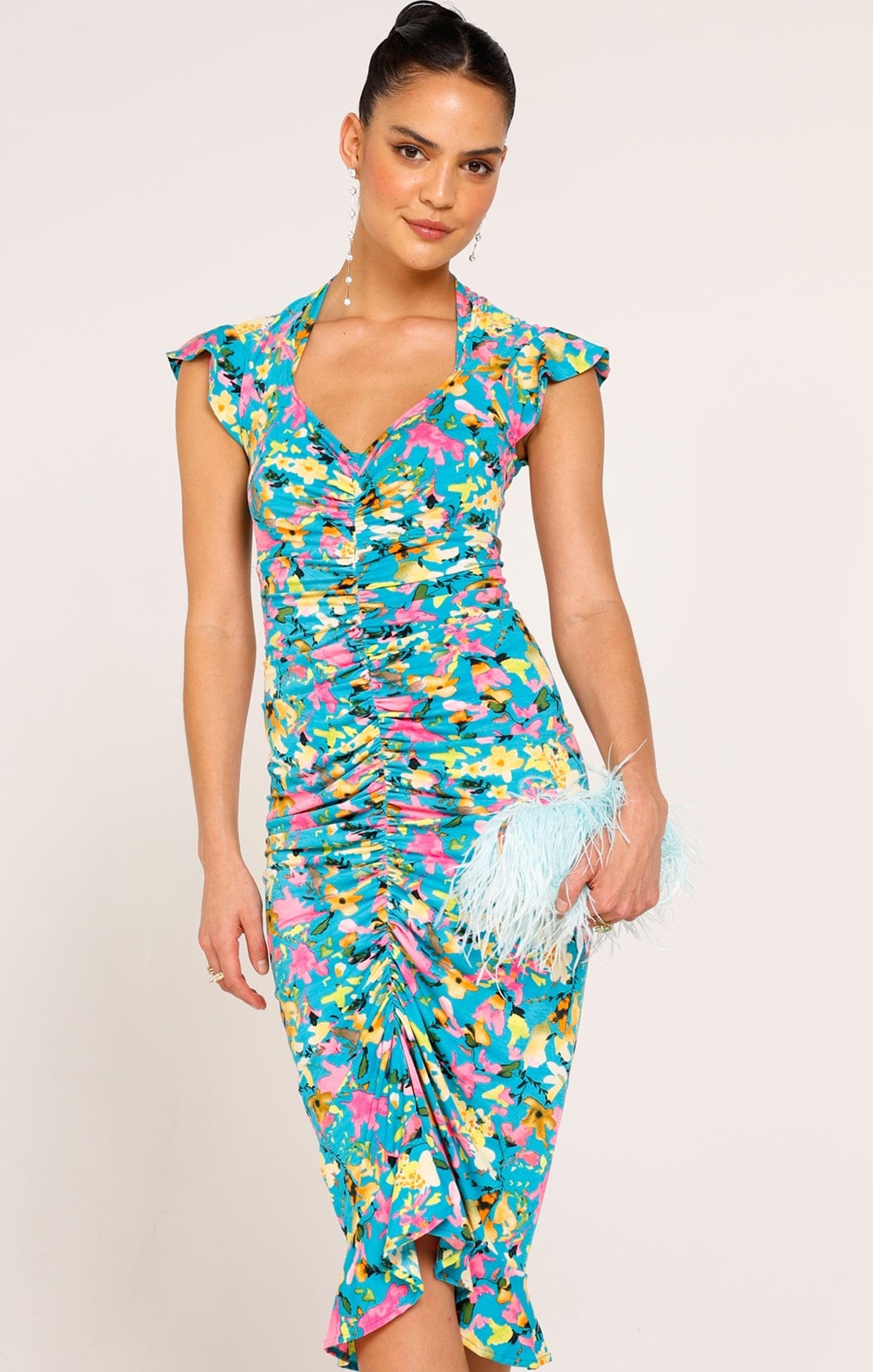 Multi Occasion ELIKA RUCHED DRESS
