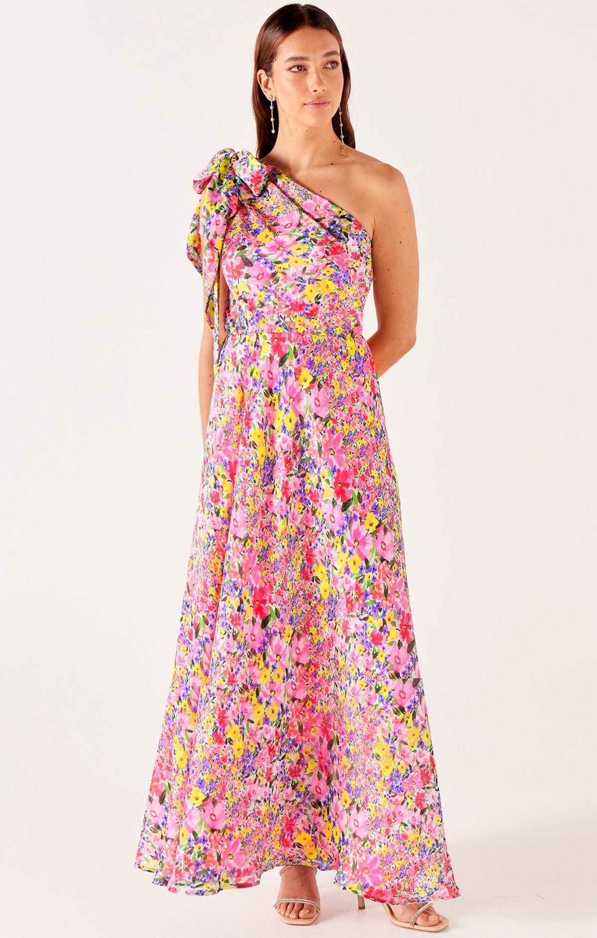 Dresses Events GARDEN IN THE SKY MAXI IN PINK MULTI FLORAL