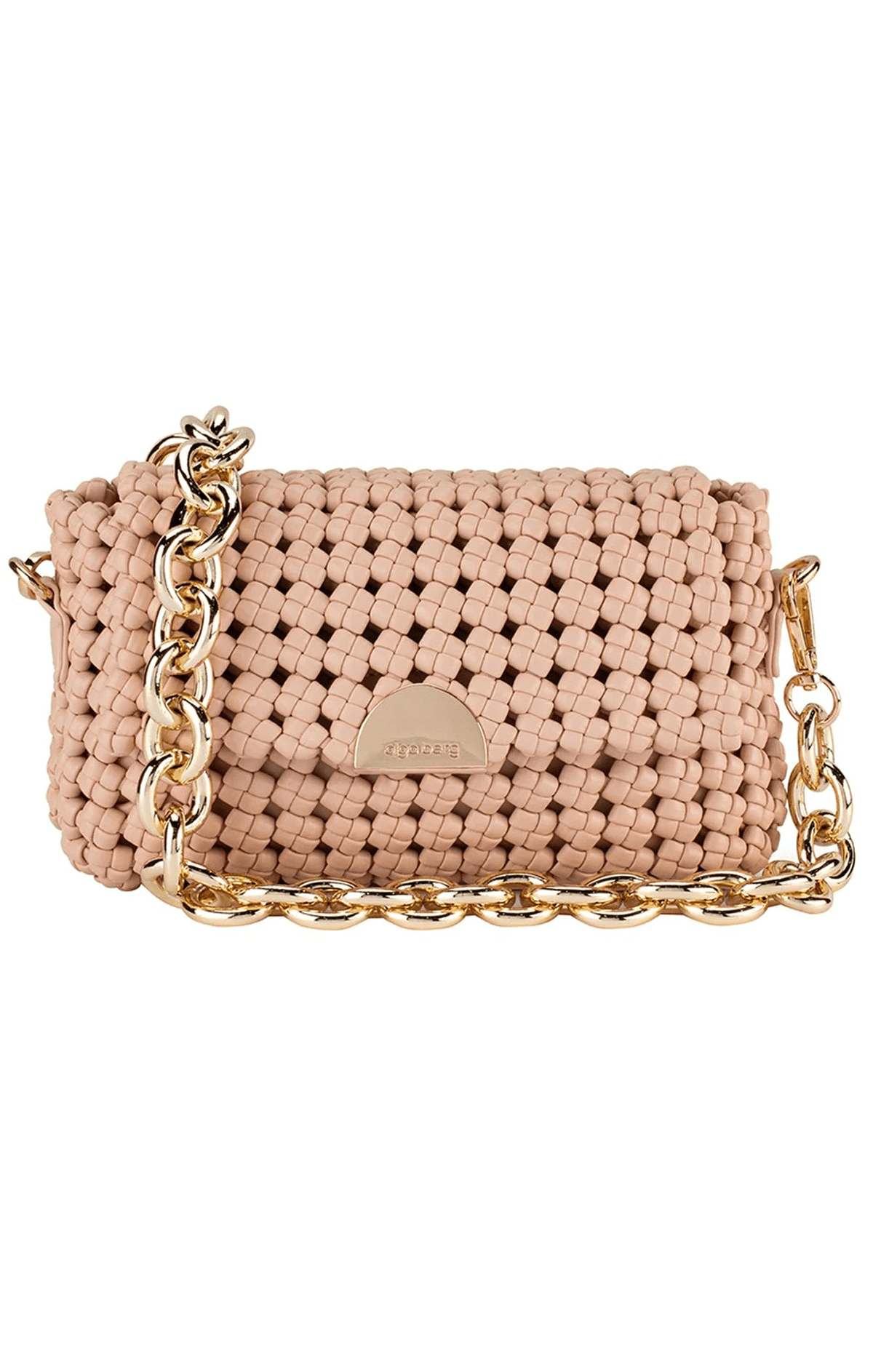 ACCESSORIES Bags Clutches One Size / Neutral GISELLE WOVEN SHOULDER BAG IN BLUSH