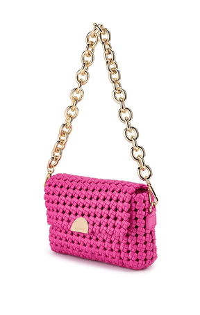 ACCESSORIES Bags Clutches One Size / Pink GISELLE WOVEN SHOULDER BAG IN PINK