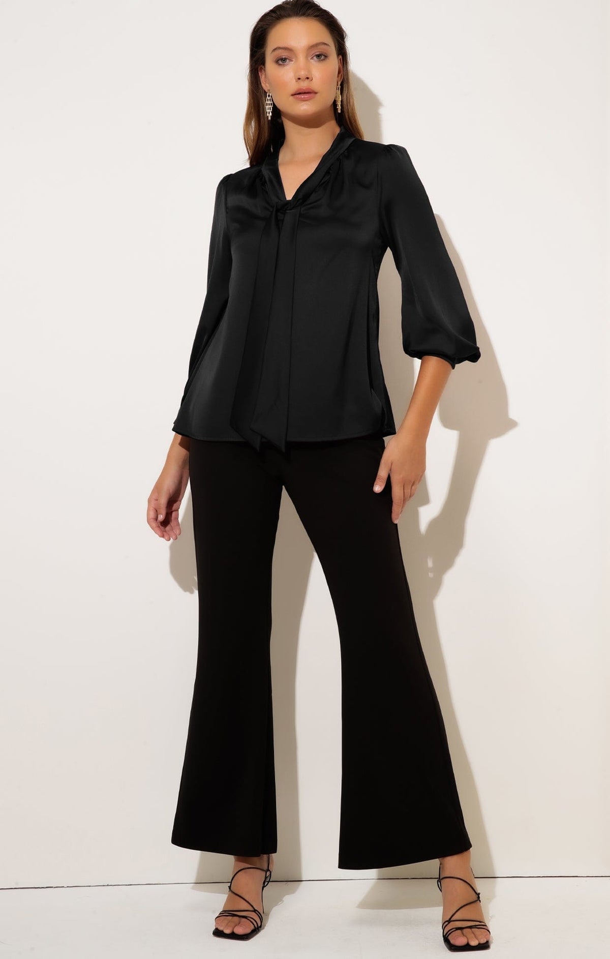 Tops Multi Occasion HATCHIE BLOUSE IN BLACK