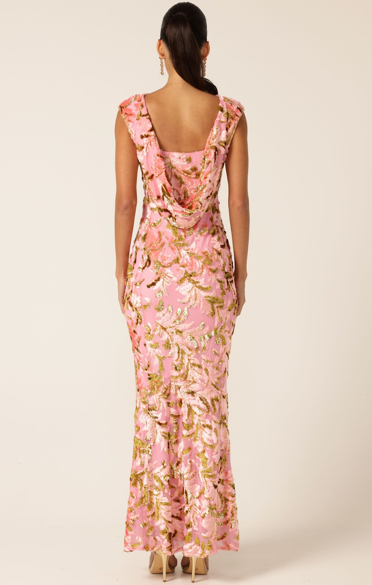 Dresses HEAVENLY HEIGHTS MAXI DRESS PINK GOLD