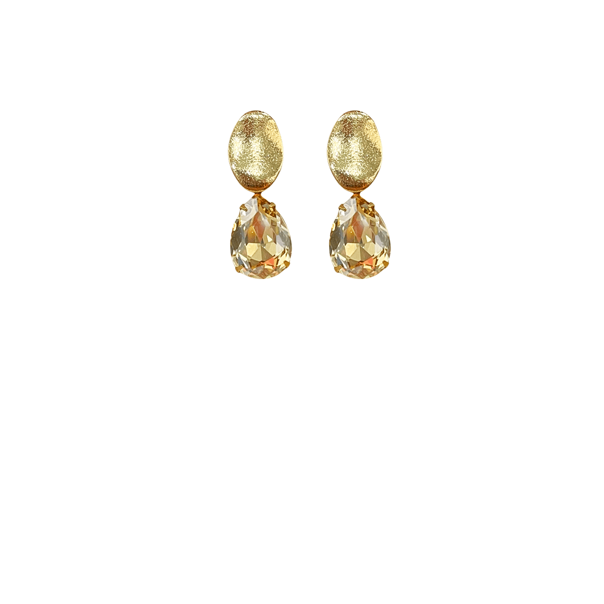 Champagne online drop earrings
