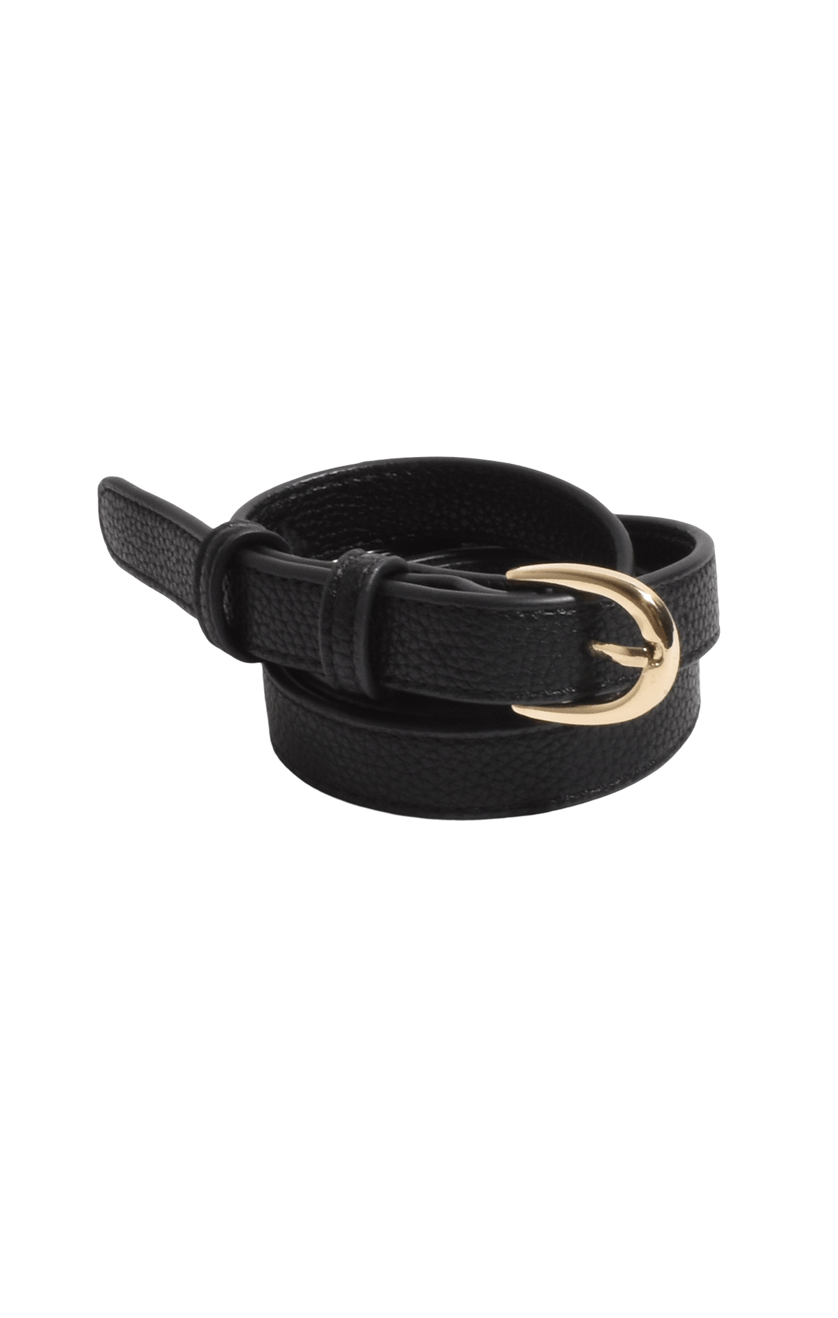 Belts OS / BLACK KEELY THIN JEANS BELT IN BLACK