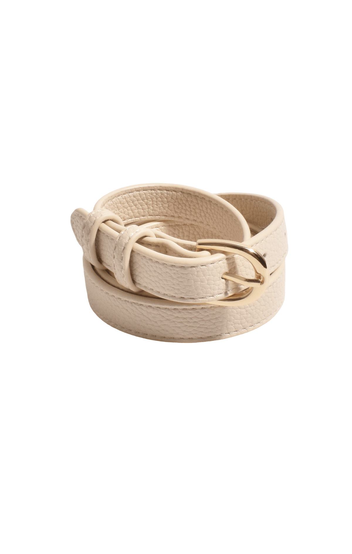 Belts OS / CREAM KEELY THIN JEANS BELT IN CREAM