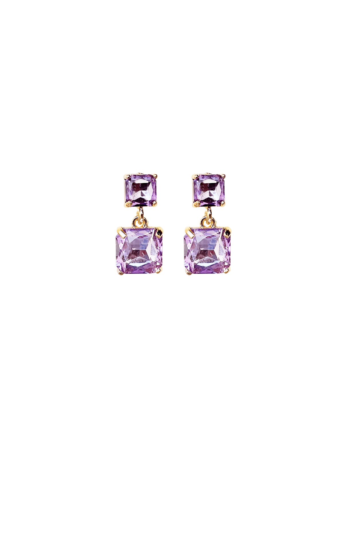 ACCESSORIES Earrings One Size / Purple LOTTIE DROP EARRINGS IN LILAC