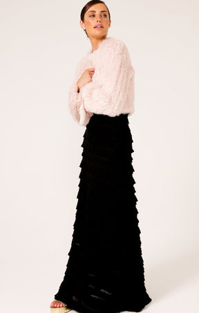 Jackets Multi Occasion LUXE FUR JACKET IN BABY PINK