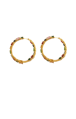 Multi Occasion OS / MULTI MADDOX COCKTAIL HOOPS IN MULTICOLOUR