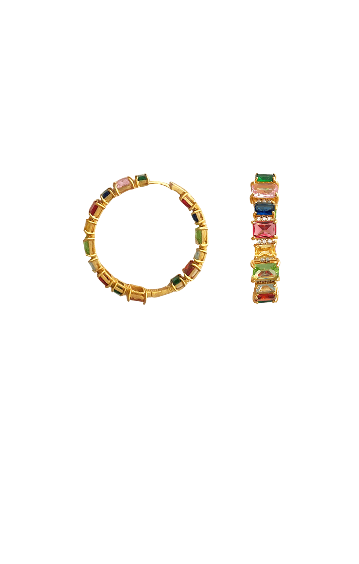 Multi Occasion OS / MULTI MADDOX COCKTAIL HOOPS IN MULTICOLOUR