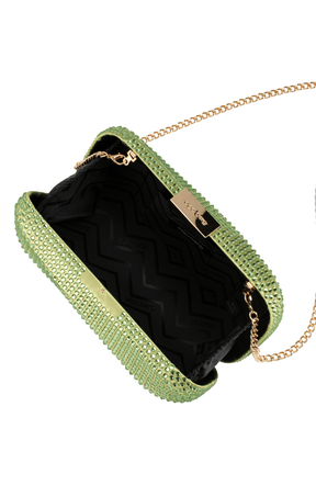 Multi Occasion OS / GREEN MAE CLUTCH IN CHARTREUSE