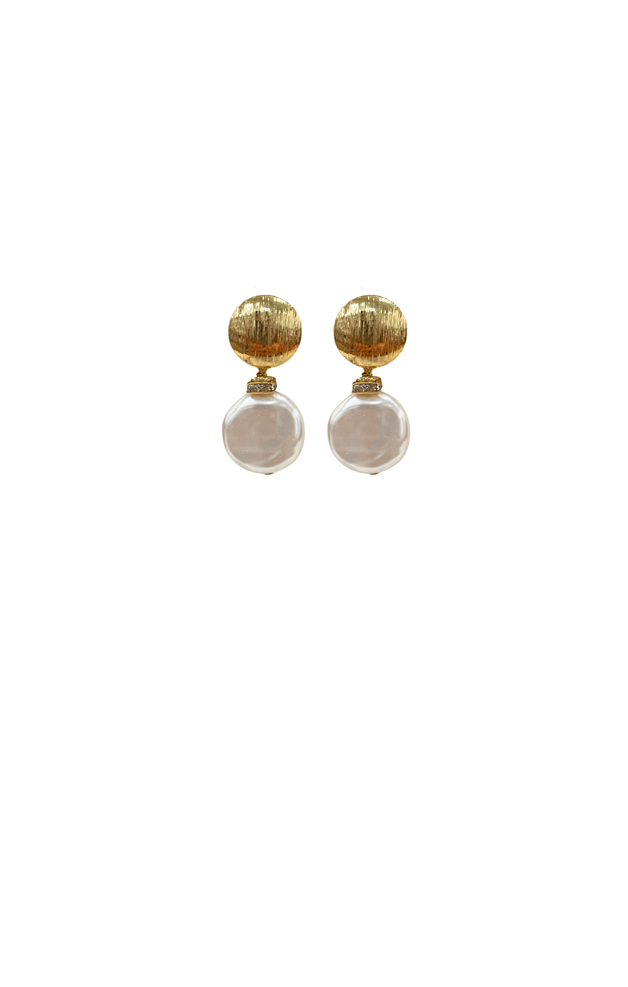 ACCESSORIES Earrings One Size / Neutral MAE DROP EARRING IN GOLD AND PEARL