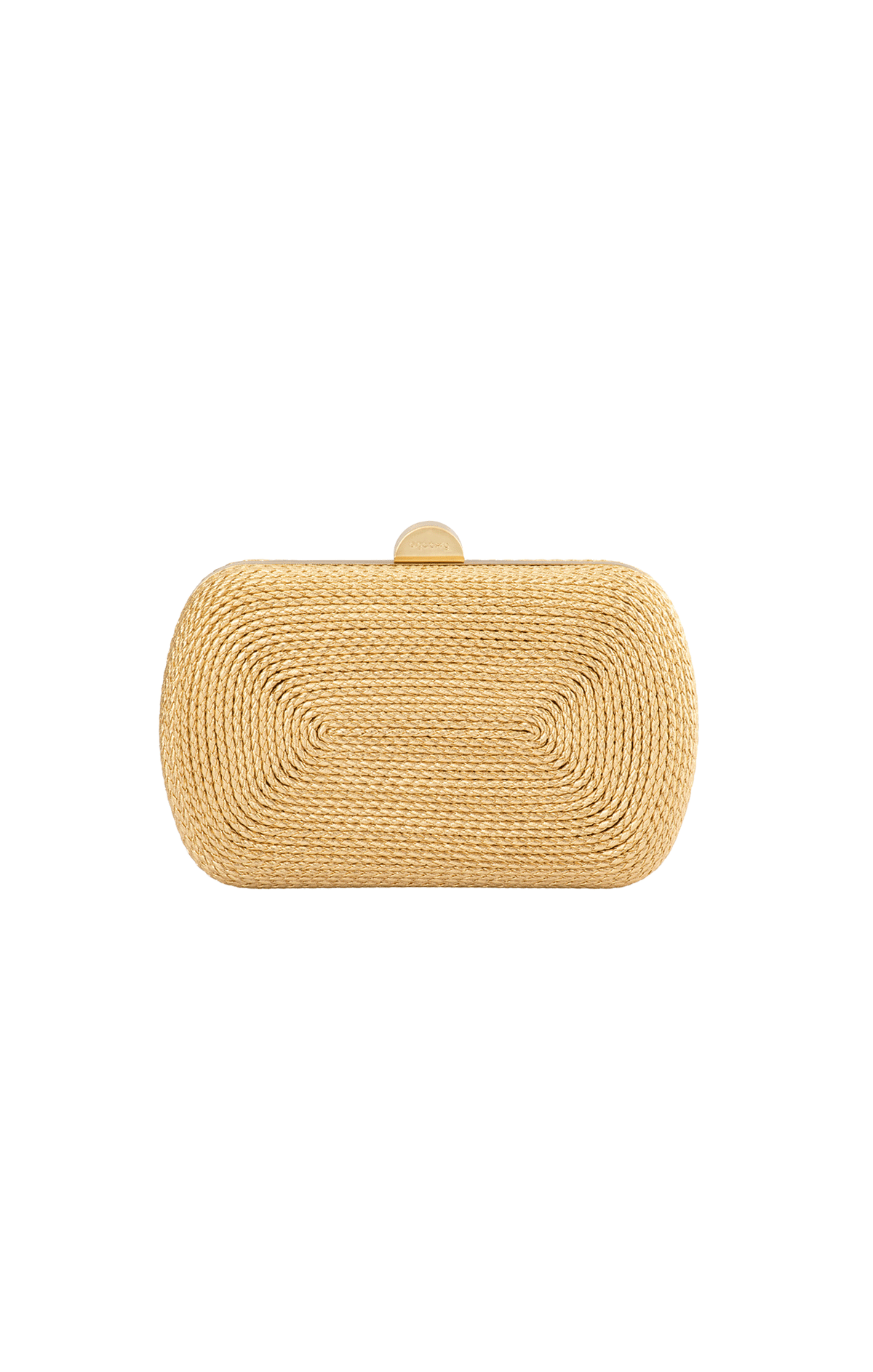 Bags OS / GOLD MARTINA COILED ROPE CLUTCH IN GOLD