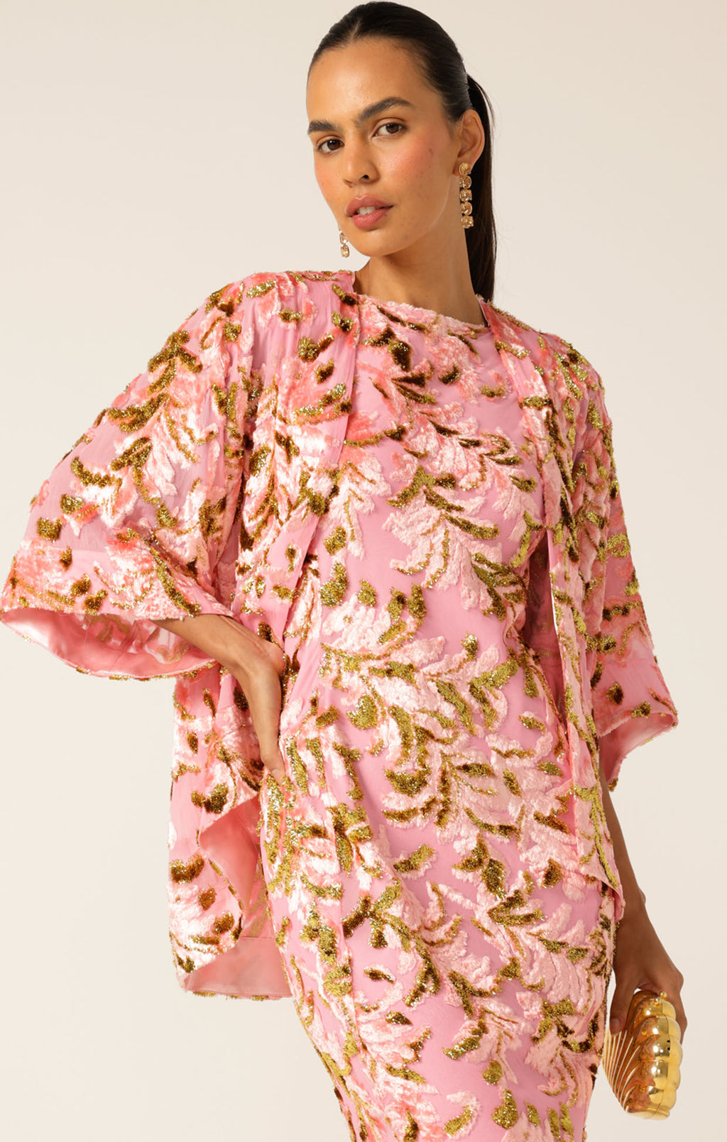 Blossom Textured Events Kimono Top in Blush- SACHA DRAKE Blossom Textured Events Kimono Top in Blush- SACHA DRAKE