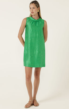 DAISY SHIFT DRESS  IN GREEN