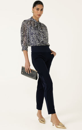 GABRIELLE BLOUSE IN NAVY