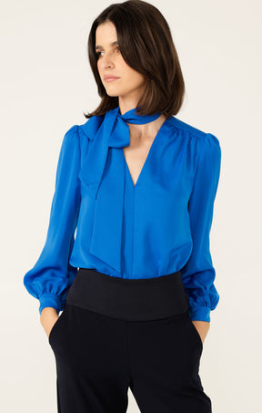 PRUDENCE BLOUSE IN CERULEAN