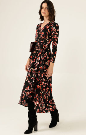 REED WRAP DRESS