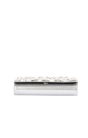ACCESSORIES Bags Clutches OS / SILVER RENATA CRYSTAL ENCRUSTED CLUTCH