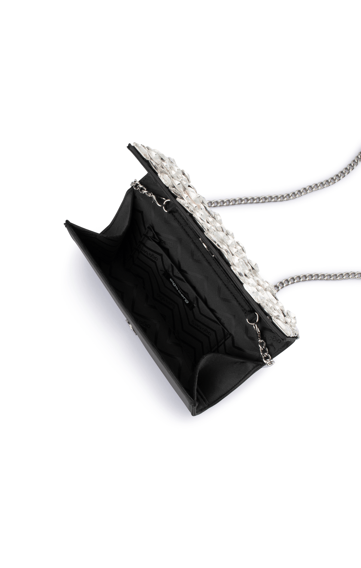ACCESSORIES Bags Clutches OS / BLACK RENATA CRYSTAL ENCRUSTED CLUTCH