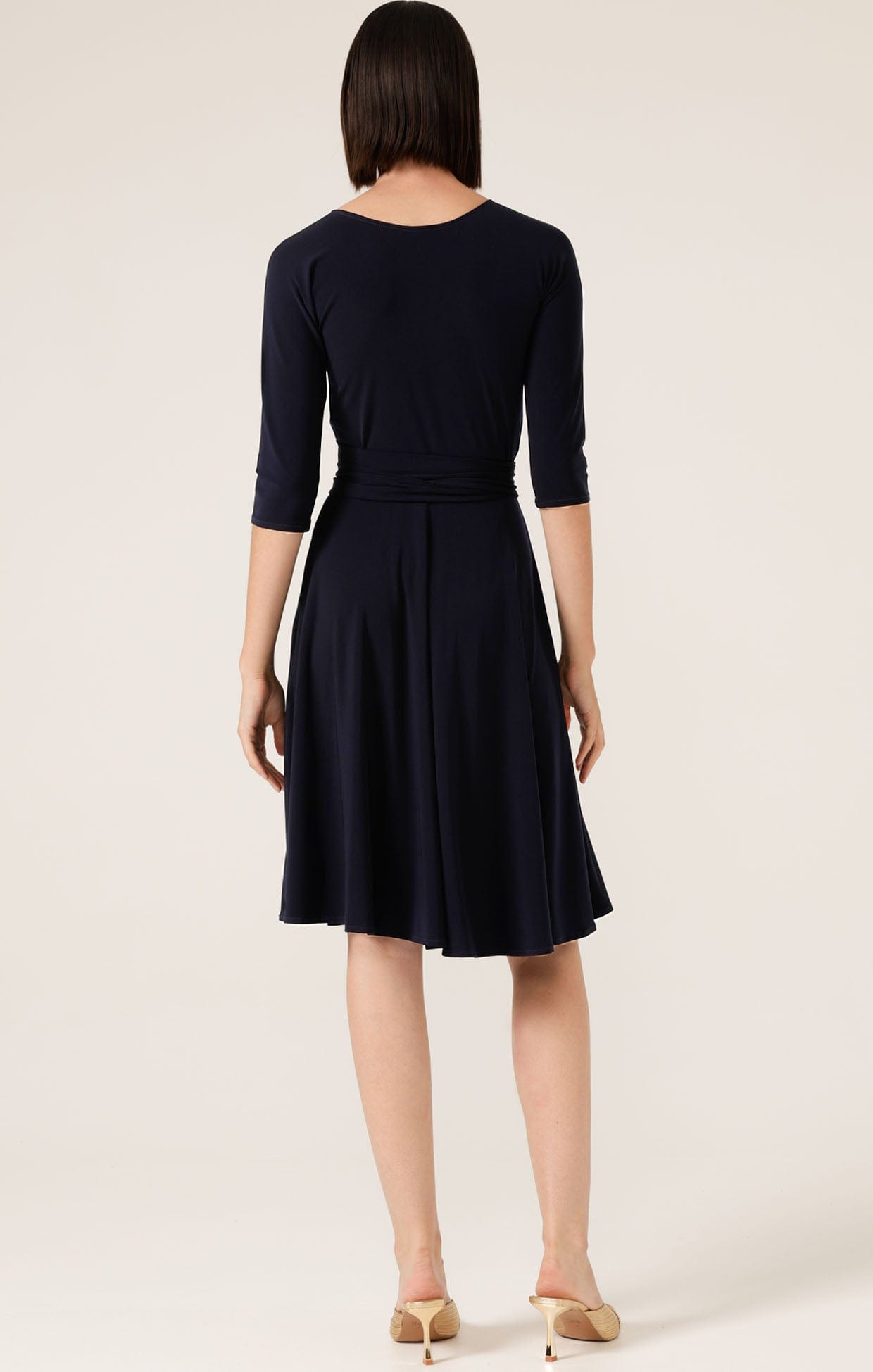 Dresses Multi Occasion REVERSE WRAP DRESS IN NAVY