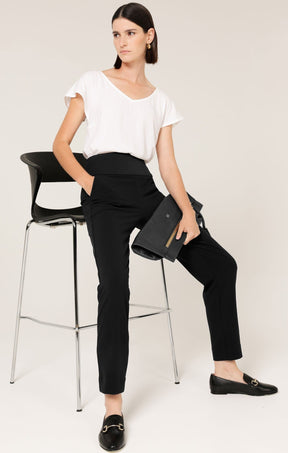Pants Multi Occasion TAPERED LEG PANT IN BLACK