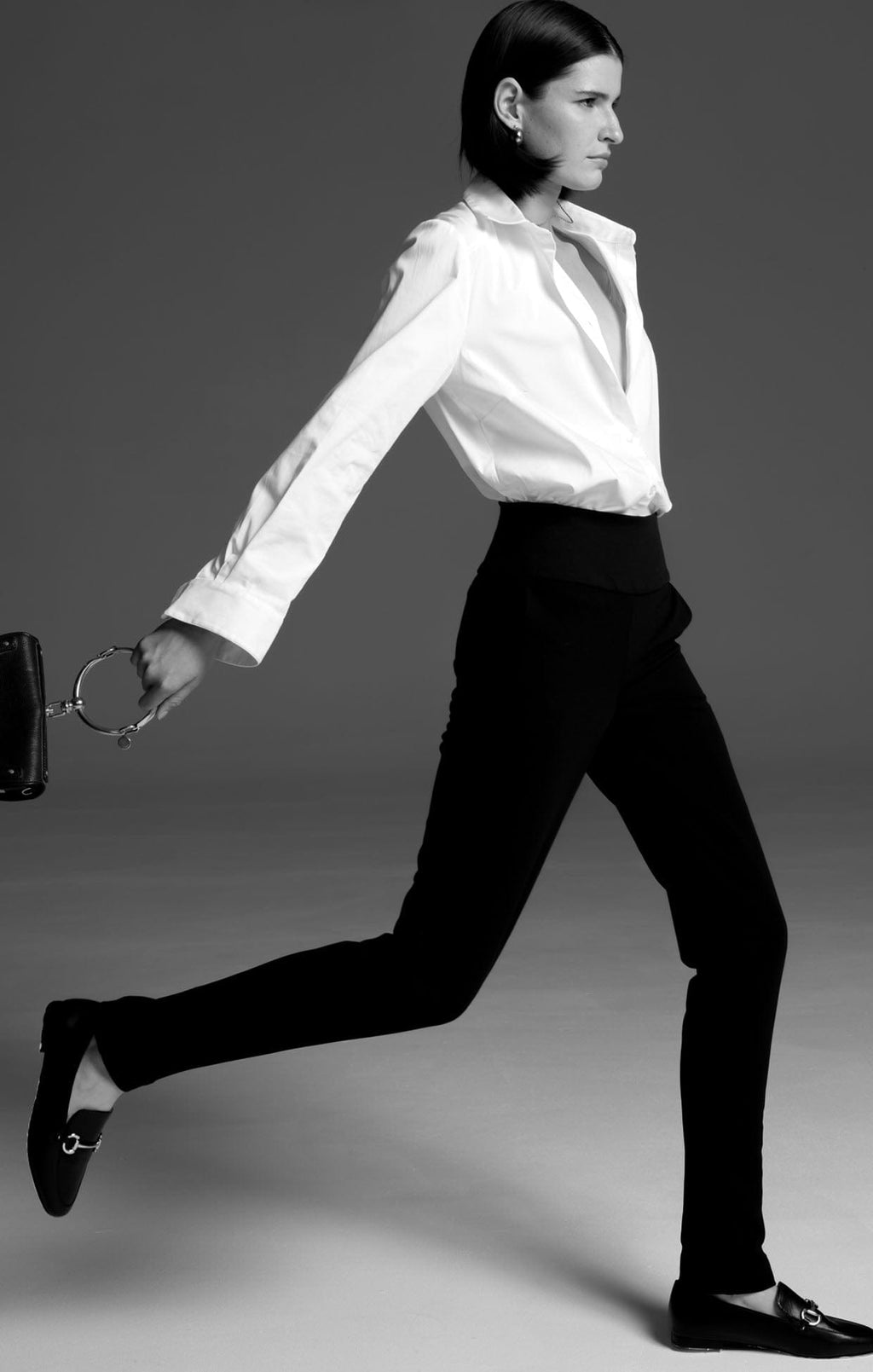 Tapered Leg Pant (Black)