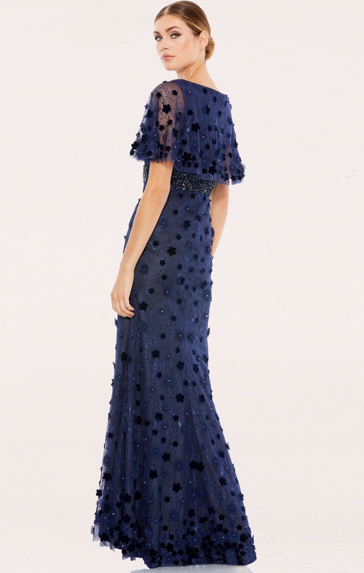 Dresses Events VALERIE EMBELLISHED FLORAL GOWN IN MIDNIGHT