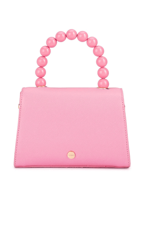 ACCESSORIES Bags Clutches One Size / Pink WENDY BEAD HANDLE BAG IN PINK