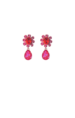 ACCESSORIES Earrings One Size / Red ZURICH EARRING IN RED PINK