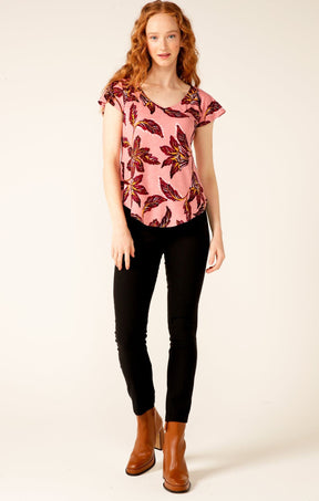 Tops Multi Occasion ANALIA TOP IN PINK RUBY LILLY