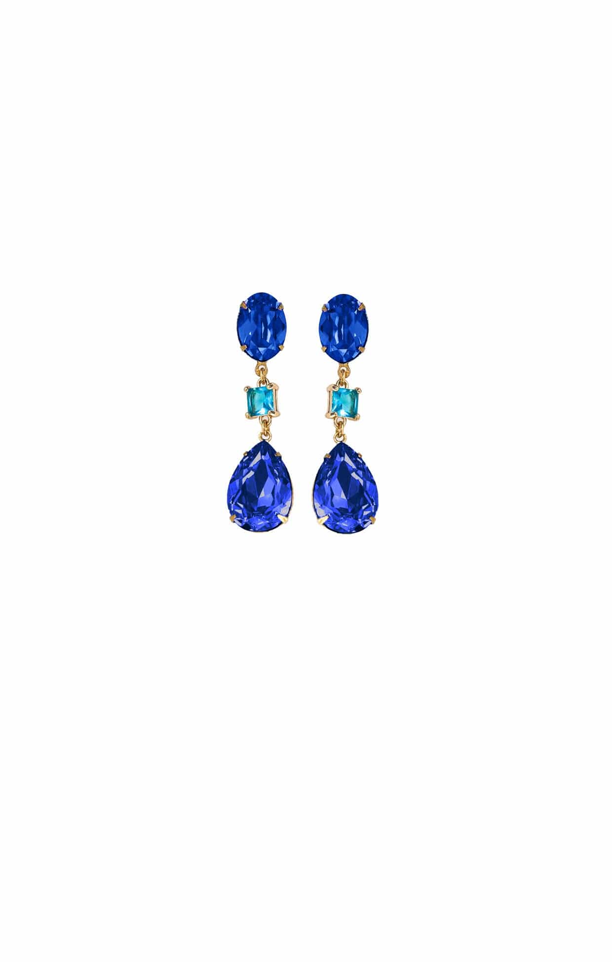 ACCESSORIES Earrings One Size / Blue AYLA DROP EARRING IN SAPPHIRE