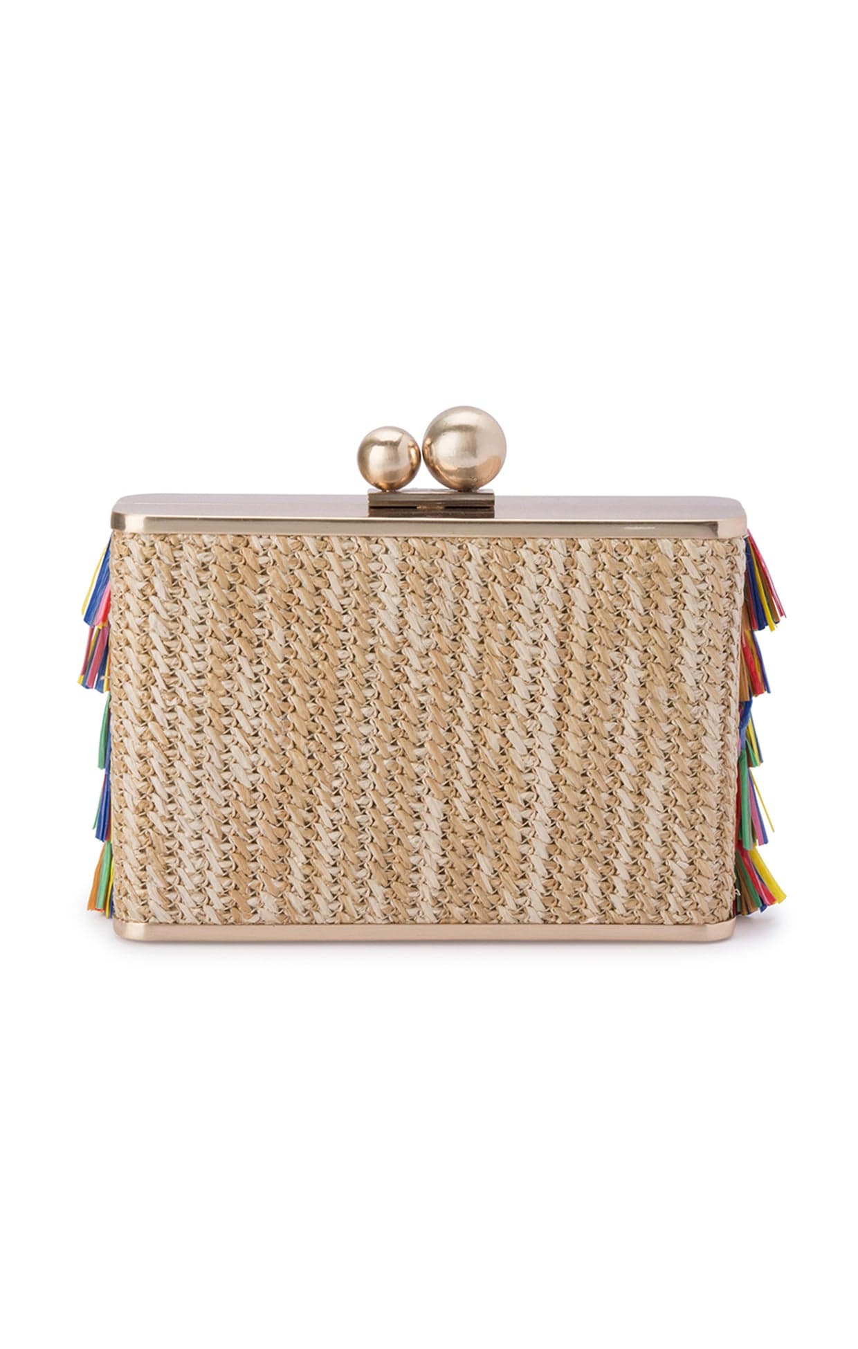 ACCESSORIES Bags Clutches One Size / Neutral CARLITA CARNIVALE FRINGED SHOULDER BAG
