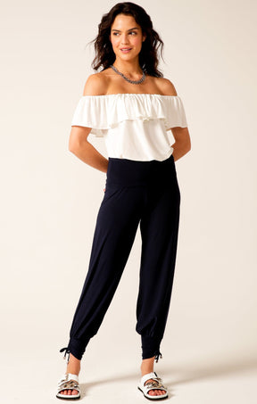 Pants Multi Occasion HAREM PANT IN NAVY