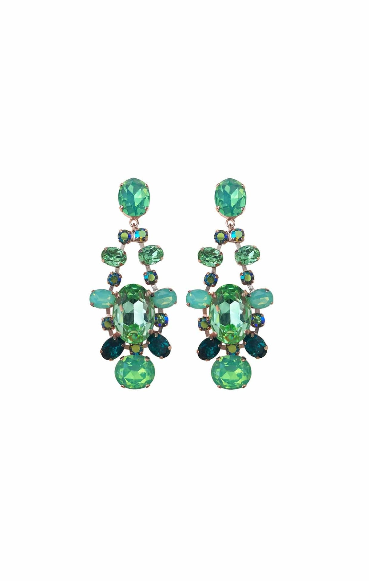 ACCESSORIES Earrings One Size / Green LISBON EARRING IN EMERALD PERIDOT
