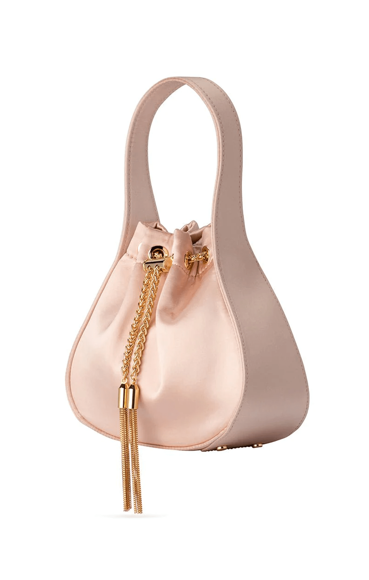 ACCESSORIES Bags Clutches One Size / Pink MIKI DRAWSTRING SATIN BAG IN BLUSH