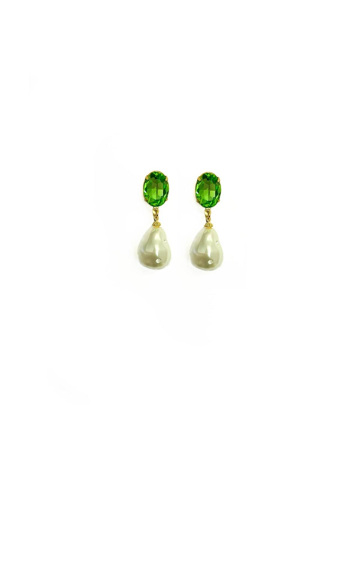 ACCESSORIES Earrings One Size / Green PRUE DROP EARRING IN PERIDOT