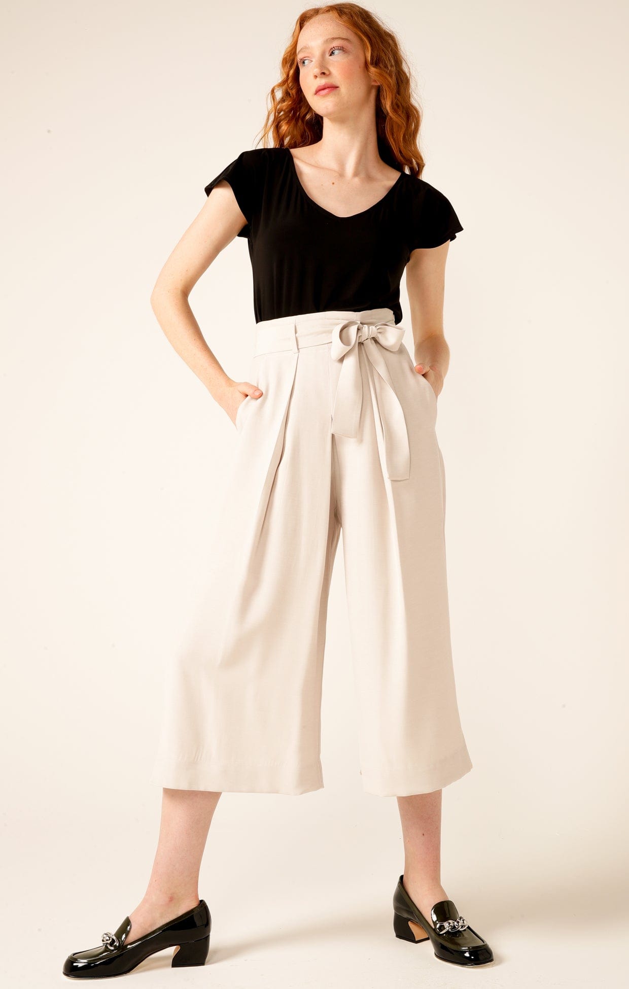 Pants Multi Occasion SEED PEARL CULOTTE IN SHELL