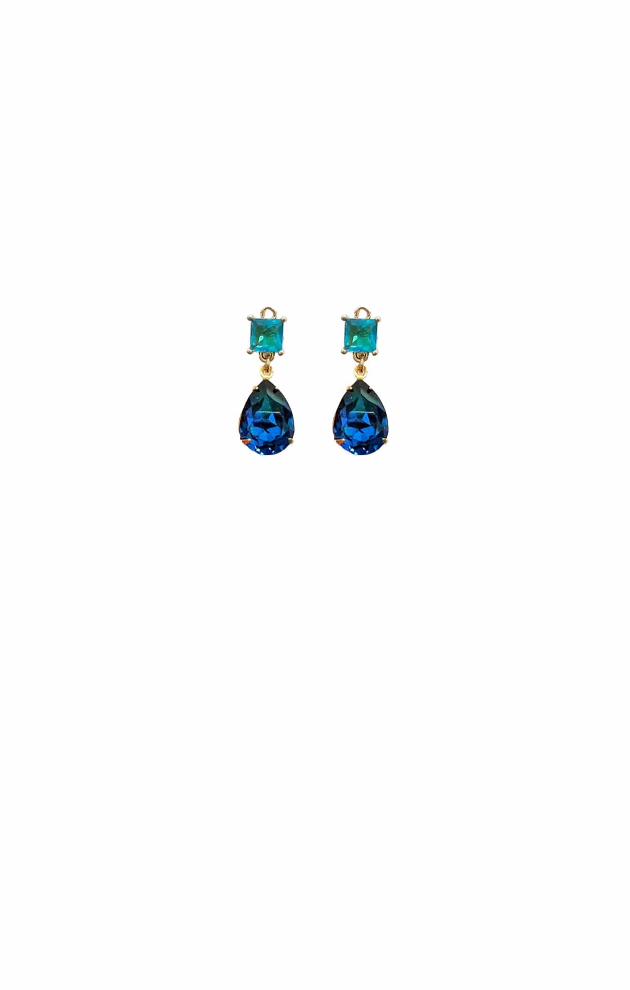 ACCESSORIES Earrings One Size / Blue STELLA DROP EARRING IN TEAL SAPPHIRE