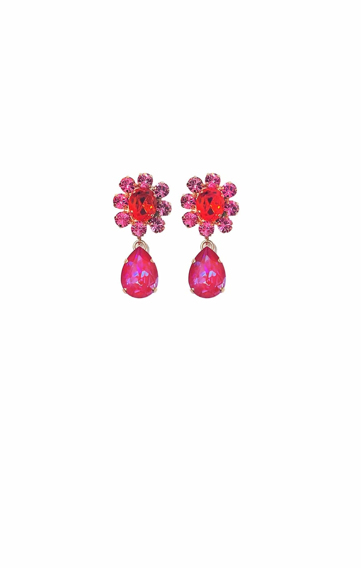 ACCESSORIES Earrings One Size / Red ZURICH EARRING IN RED PINK